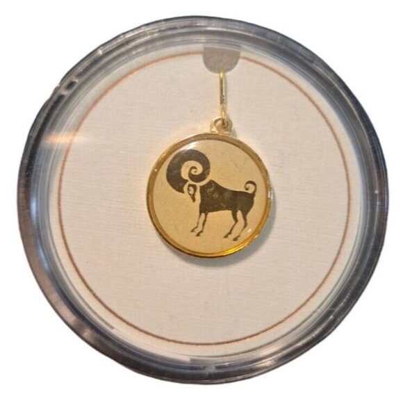 Alex and Ani Jewelry - Alex And Ani 14K Gold Plated ARIES Necklace Charm 925 Silver Hook NEW 2006